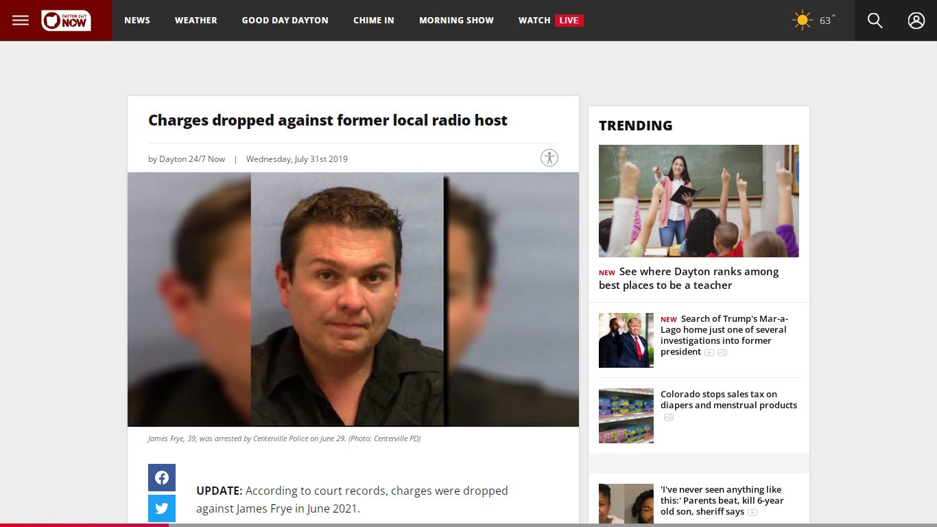 Charges dropped against former local radio host | WRGT